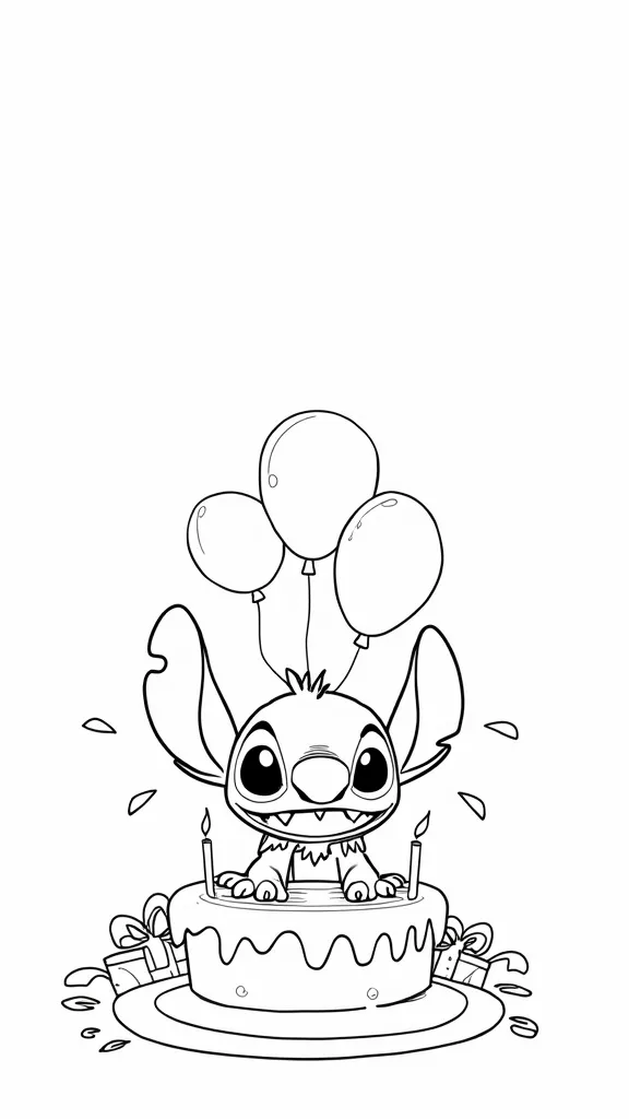 point coloriage joyeux anniversaire